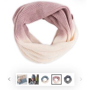Dip Dye Infinity Scarf by Lemon Collection. NWT